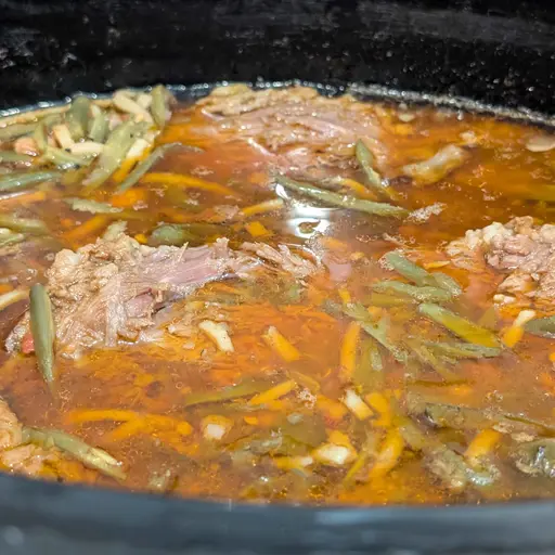 Slowcooked Green Bean Beef Soup Supreme